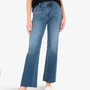 Kut from the Kloth kelsey high rise fab ab ankle flare jean size 0 NWT